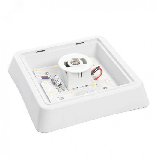 Светильник светодиодный ДБО-10w с датчиком 4000К 800Лм квадратный белый