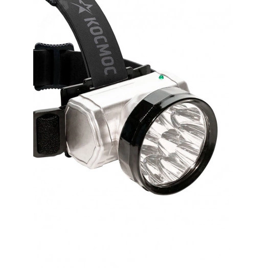 Фонарь налобный аккумуляторный , 10 LED, аккум. 3 АА, 140 Lm, 12 часов,