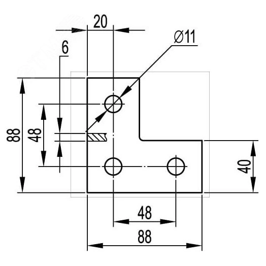 Расширение лотка телескопическое 100х50х600 мм