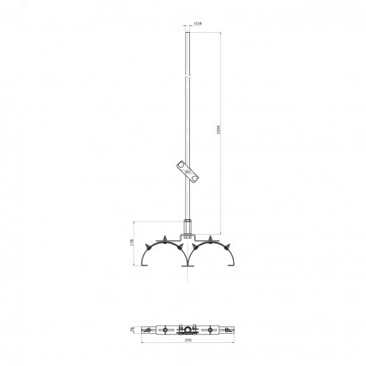 Крышка на лоток с заземлением основание 150мм L=3000 горячеоцинкованная