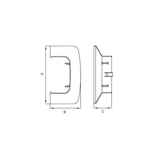 Ввод в стену 110х50 IN-Liner Front