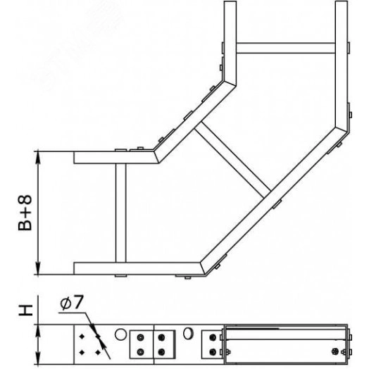 Рамка 2 поста универсальная черная