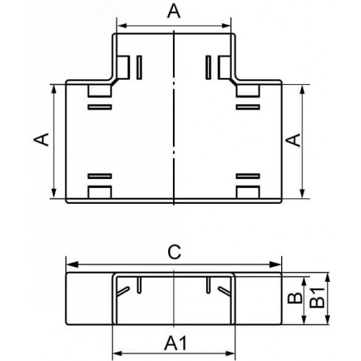 Держатель расстояния (кластер) 110мм для двустенных труб  одинарный