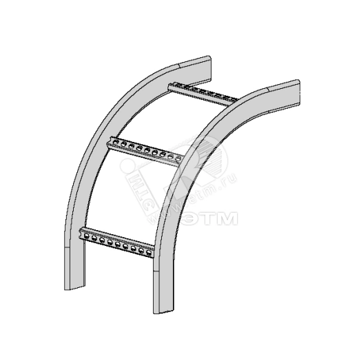 Вертикальный угол, внешний, R=300