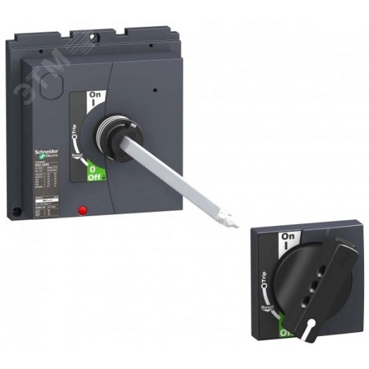 NSX Рукоятка поворотная выносная черная NSX400/630