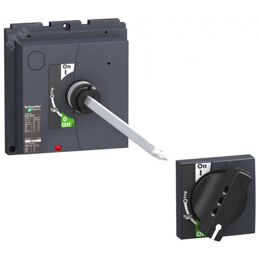 NSX Рукоятка поворотная выносная черная NSX400/630