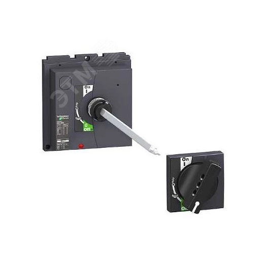 NSX Рукоятка поворотная выносная черная NSX400/630