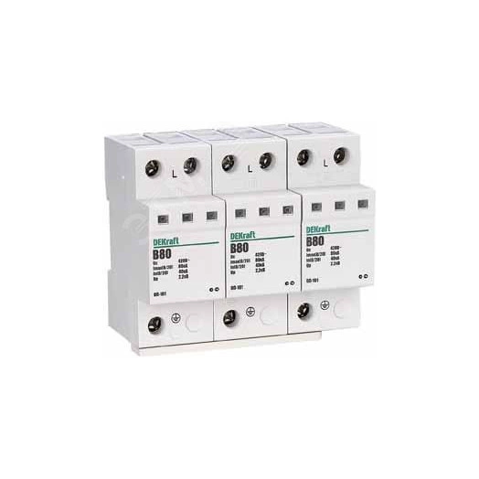 Ограничитель перенапряжения трехполюсный ОП-101 3п 80кА B