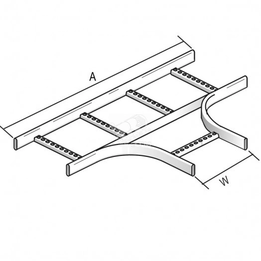 Ответвитель Т-образный для KLDAVID, высота - 60 мм, ширина - 200 мм, кратность - 1шт, DU - Покрытие Duplex