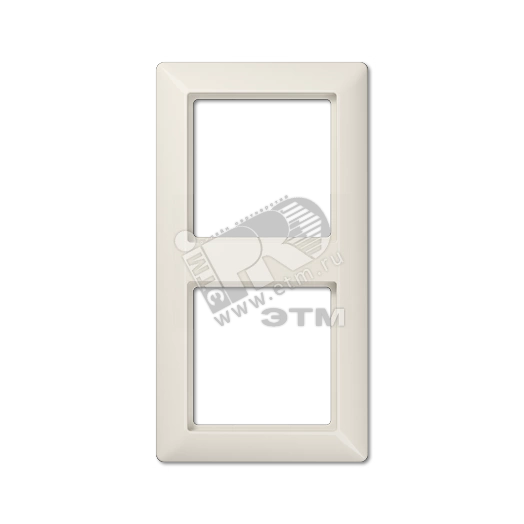 Рамка 2-я для горизонтальной/вертикальной установки  Серия- AS550  Материал- дуропласт  Цвет- слоновая кость