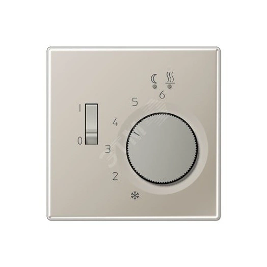 Накладка для регулятора подогрева пола   Серия LS990  Материал- металл  Цвет- благородная сталь