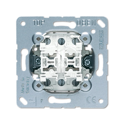 Переключатель 2-клавишный (проходной). Механизм. 10A 250V