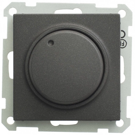 W59 Светорегулятор скрытый без рамки 300ВТ черный бархат