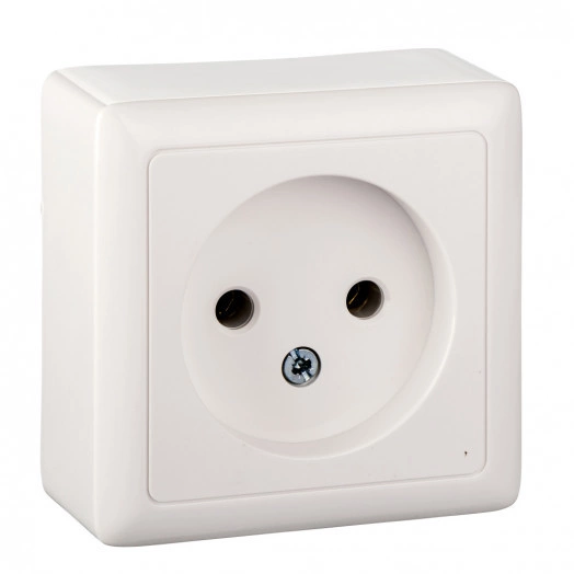 ХИТ Розетка наружная изоляционная пластина белый