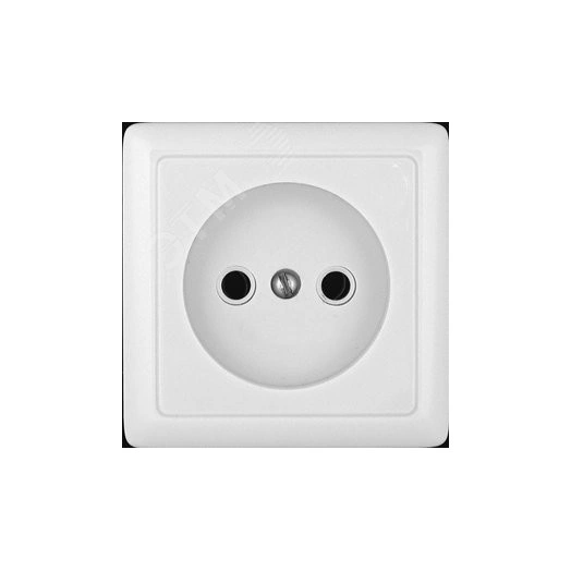 ХИТ Розетка наружная изоляционная пластина белый