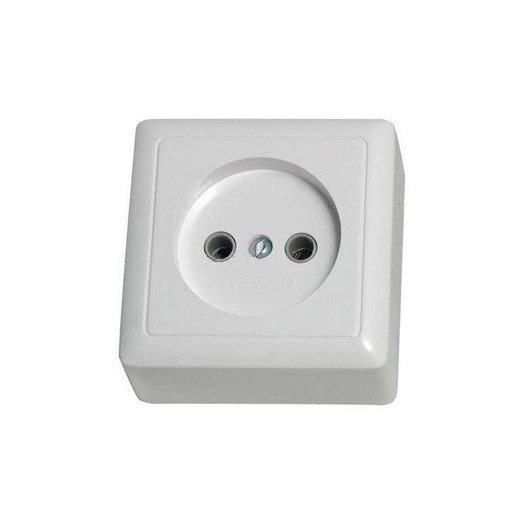 ХИТ Розетка наружная изоляционная пластина белый