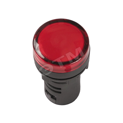 Лампа AD16DS LED матрица d16мм красный 36В AC/DC