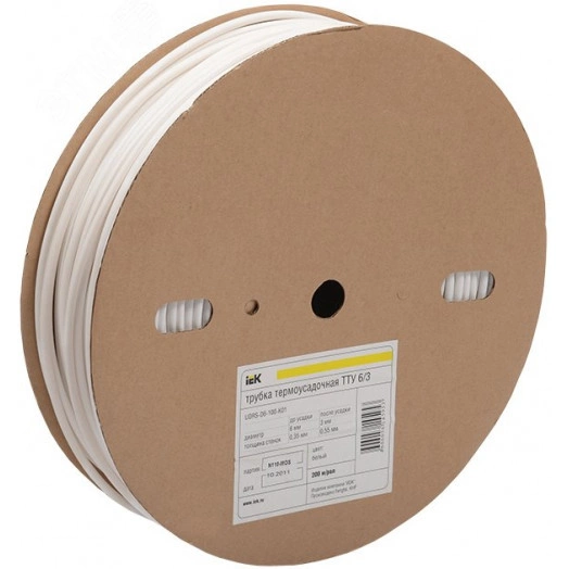 Трубка термоусадочная ТУТ 16/8 синяя (100м)