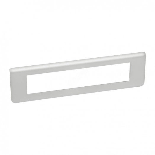 Рамка пластиковая Mosaic 10 модулей алюминий