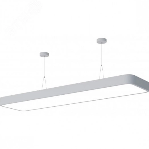 Светильник LED белый подвесной драйвер внутри 60Вт 4000К 7200Лм IP40 1200*300*60 Geometria SPO-111-W-40K-060 Block