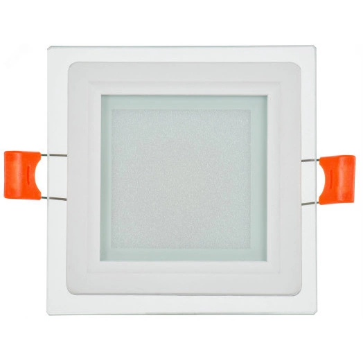 Светильник светодиодный встраиваемый ДВО 1623 со стеклом квадрат 6Вт 4000К IP20