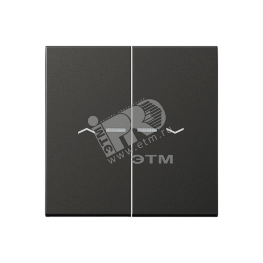 Клавиши для двойной кнопки BCU  антрацит