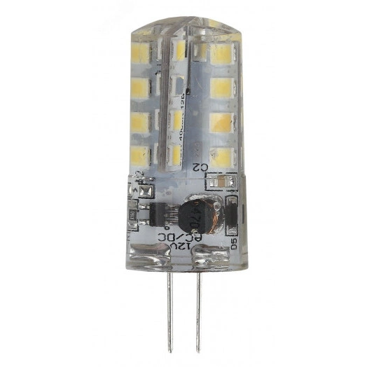 Лампа светодиодная LED 3Вт JC 2700К G4 теплый капсула 12V