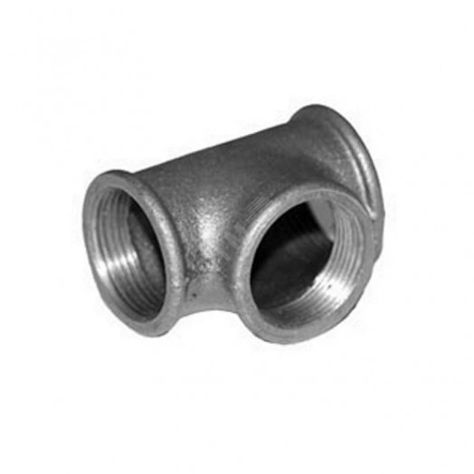 Тройник чугунный Ду40 оцинкованный