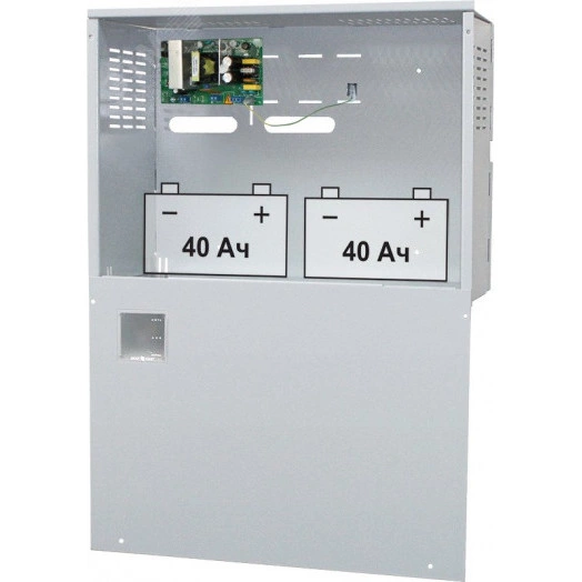 Источник вторичного электропитания СКАТ-1200У исп.5000 12В 6А под 2 АКБ 40Ач металлический корпус