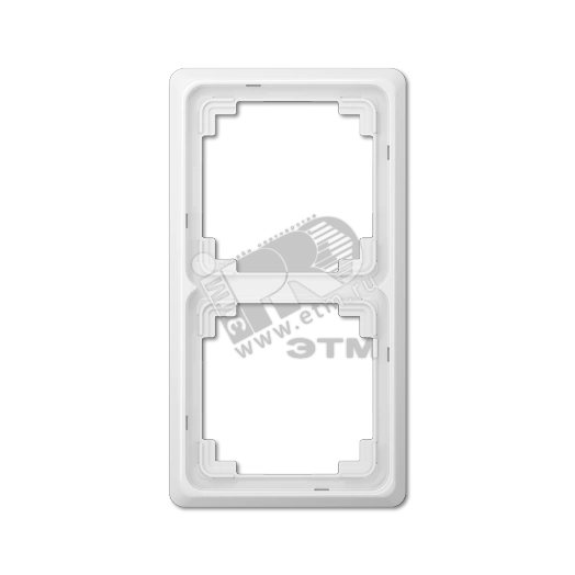 Рамка 2 поста универсальная белая