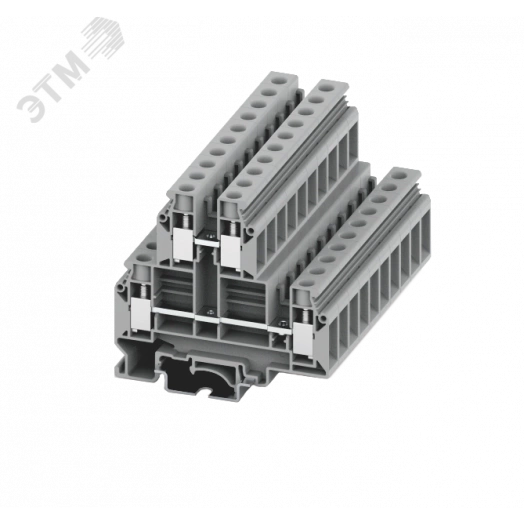 Клемма UKD 2-2 винтовая 2-уровневая, сечение 10 мм. кв., серая