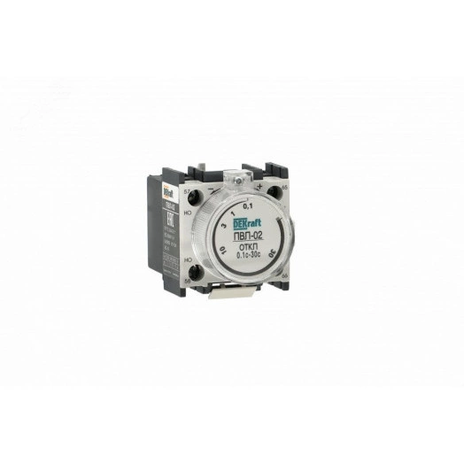 Приставка выдержки времени с задержкой при отключении 10-180с 1НО+1НЗ ПВЛ-02