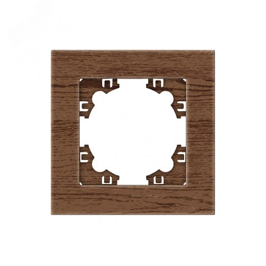 Рамка одноместная горизонтальная серия Афина венге (еврослот)