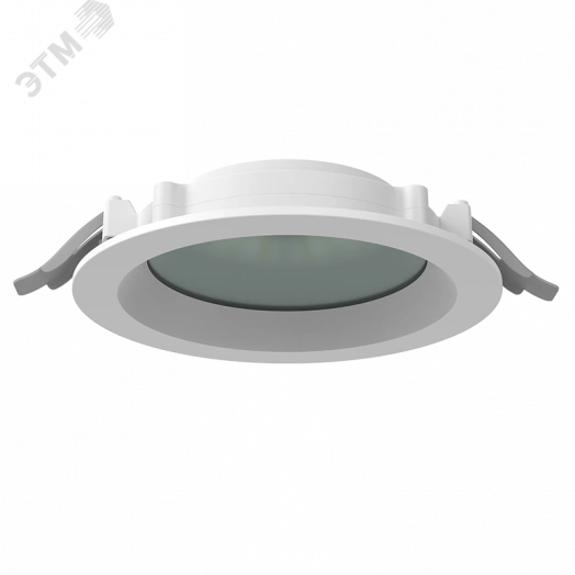 Светильник светодиодный DL-01 Pro 160 мм 15 Вт 3000 К CRI90 176x51 мм IP65/40 RAL9003 белый муар с защитным силикатным стеклом DALI