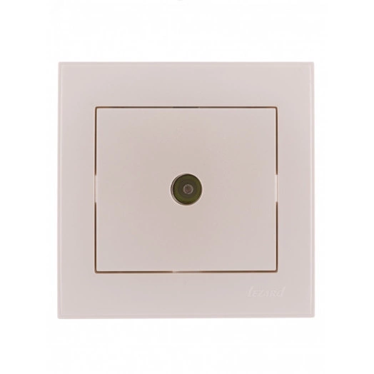 Розетка RAIN ТВ оконечная жемчужно-белый перламутр