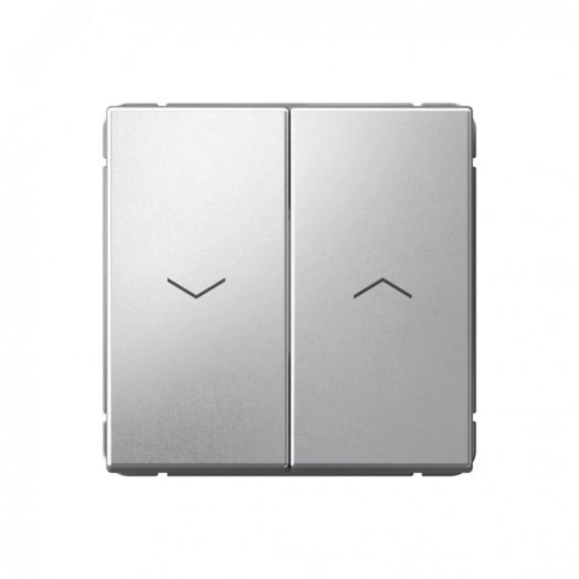 ARTGALLERY 2-клавишный выключатель для жалюзи, 2х сх.4, 10А, механизм, алюминий