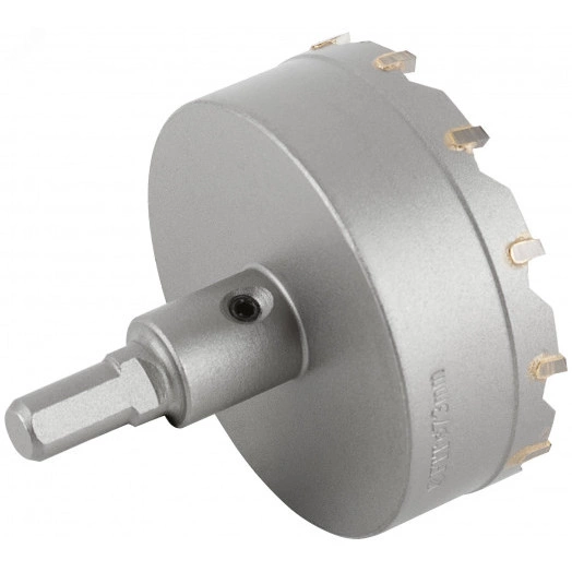 Коронка кольцевая с карбидными вставками Профи (для отверстий в нержавеющей стали) 73 мм