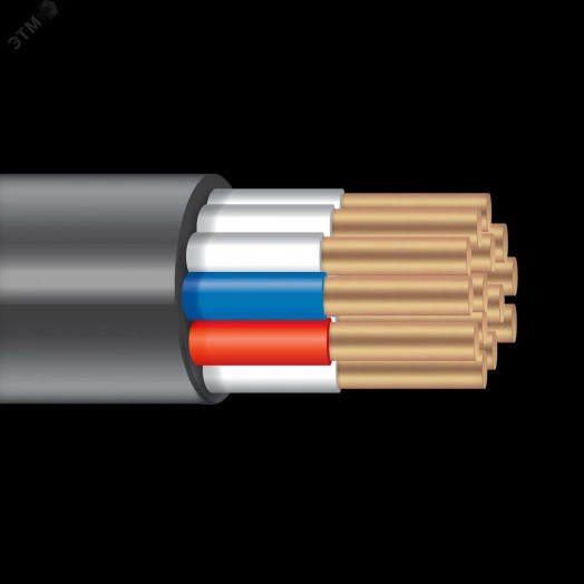 Кабель контрольный КВВГ 14х0.75 ТРТС