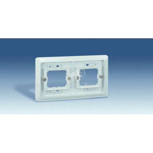 Рамка двухместная скрытая проводка S44A серый