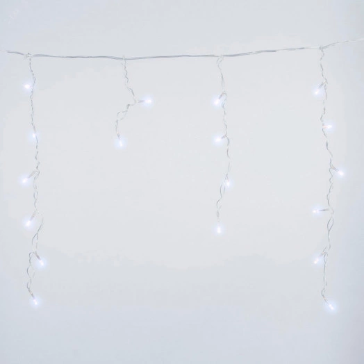 Бахрома светодиодная 2м 48 светодиодов Белый свет Провод прозрачный ULD-B2005-048/DTA WHITE IP20ТМ Uniel