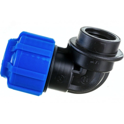 Отвод ПНД компрессионный ВР 75 х 2 1/2'