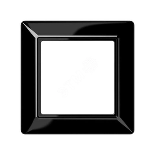 Рамка 1-я для горизонтальной/вертикальной установки  Серия- AS550  Материал- дуропласт  Цвет- черный