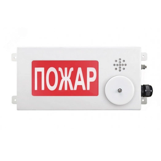 Оповещатель взрывозащищенный световое табло       малогабаритное ТСВ-Exm-М-Прометей-МИНИ,           ''Порошок!Уходи!'', 12-36В