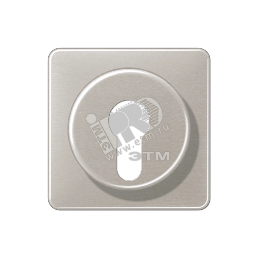Крышка для выключателя с замком  платина