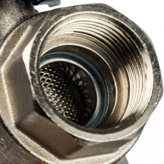 Кран шаровой с фильтром 3/4' ручка бабочка