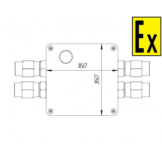 Коробка коммутационная взрывозащищенная для греющего кабеля КВМК ГК 204