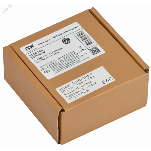 SNMP-карта для серии EOR и EOT 1-10кВа