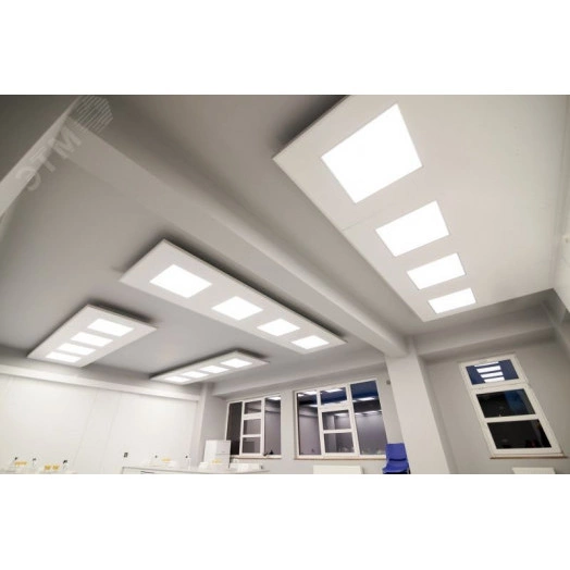 Светильник светодиодный VARTON E350 2.0 для образовательных учреждений 30 Вт CRI90 4000 К под гипсокартонные потолки 1200х305х67 мм (монт. размер 1175х295 мм) с опаловым рассеивателем RAL9003 матовый аварийный автономный постоянного действия