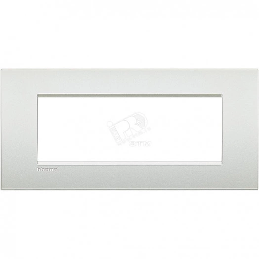 LivingLight Рамка AIR 7 постов Белый жемчуг