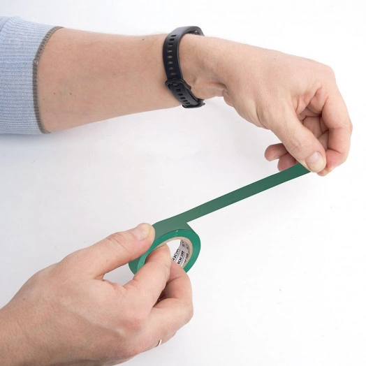 Изоляционная лента 0,13*15 мм. 20 м. зеленая, INTP01315-20